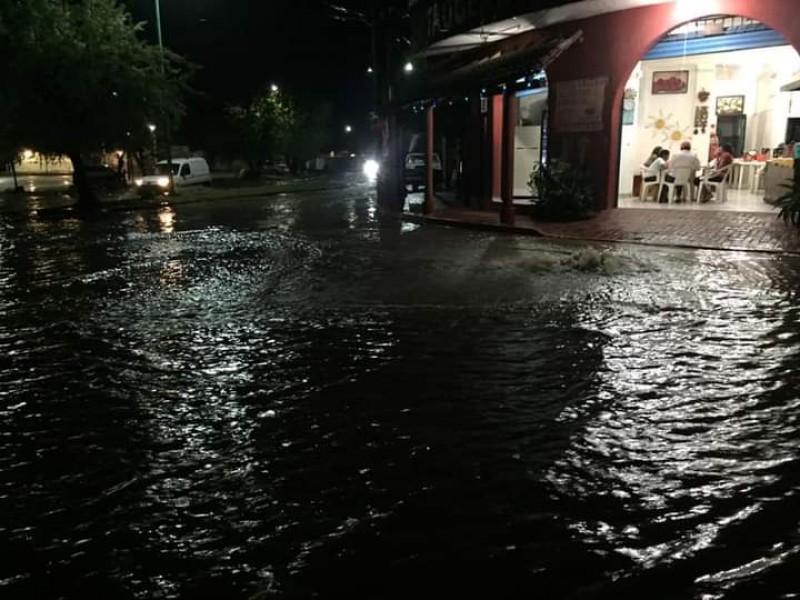 Lluvias provocan inundaciones y arrastre de basura