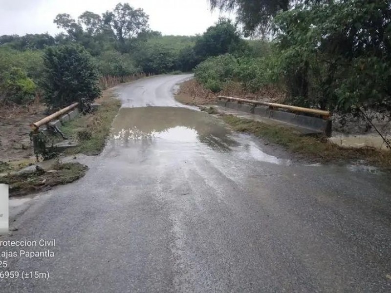 Lluvias provocaron afectaciones en cuatro municipios de Veracruz