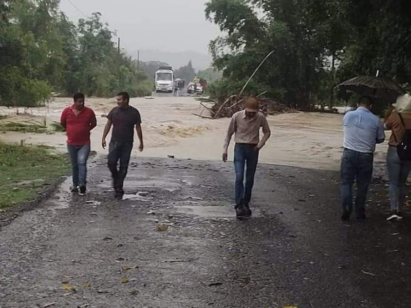 Lluvias provocaron afectaciones en dos municipios