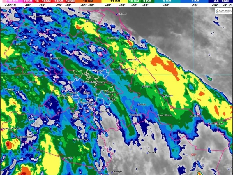 Lluvias torrenciales para regiones de Guerrero