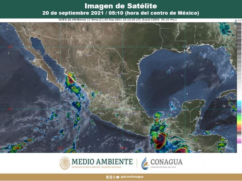 Lluvias y chubascos para varios estados del país este lunes