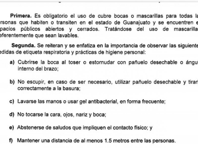 Lo cumplieron; uso de cubrebocas es obligatorio en Guanajuato