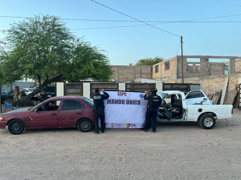 Localiza Mando Único cuatro vehículos robados