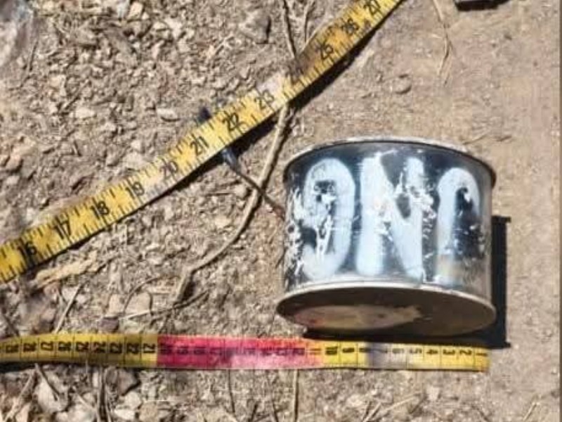 Localizan 4 explosivos de cártel de Jalisco en Apatzingán
