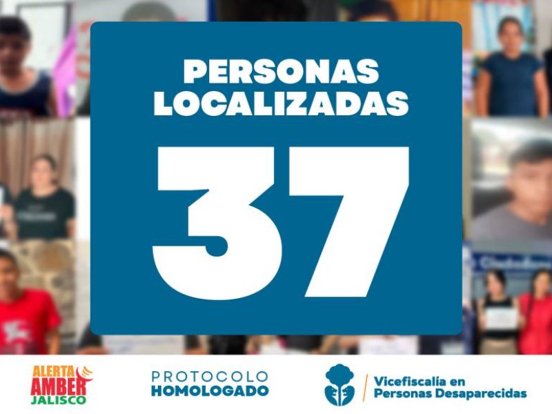 Localizan a 37 personas en la última semana de agosto