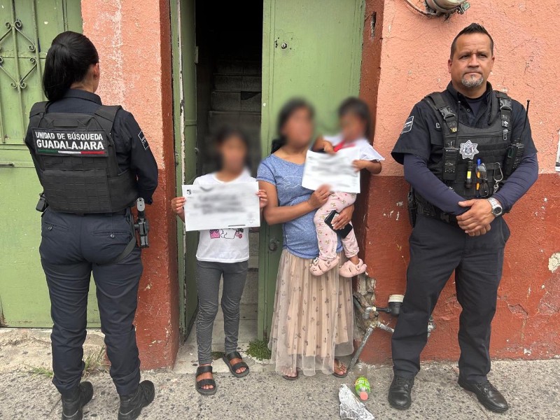 Localizan a dos menores extraviadas en Guadalajara