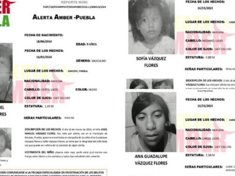 Localizan a hermanos desaparecidos en Amozoc