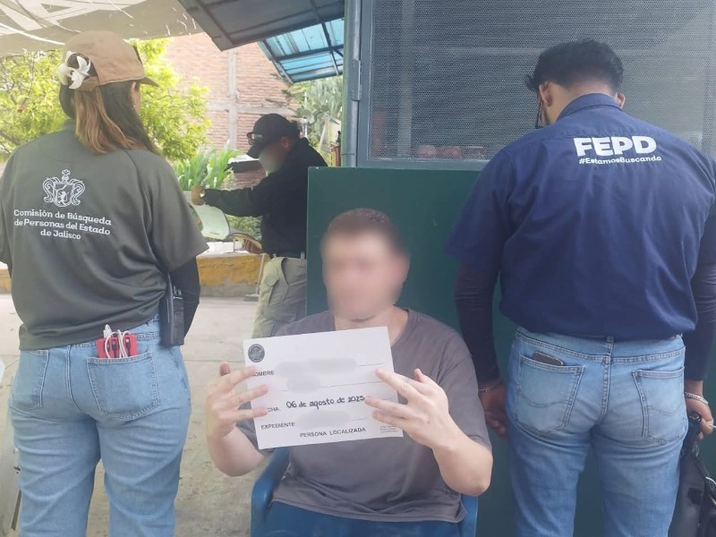 Localizan con vida a una persona con reporte de desaparición