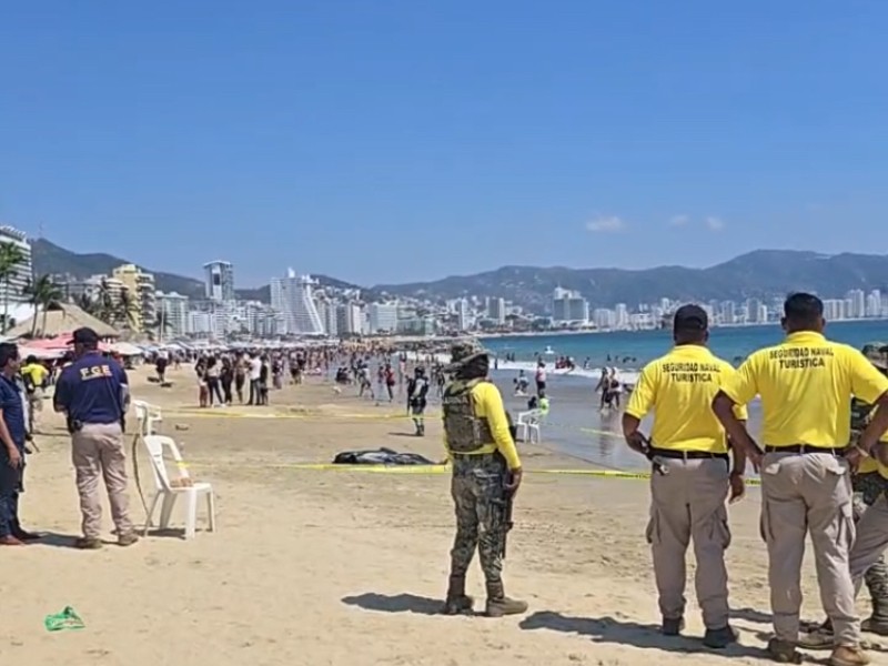 Localizan cuerpo de persona ahogada en Playa Papagayo, Acapulco