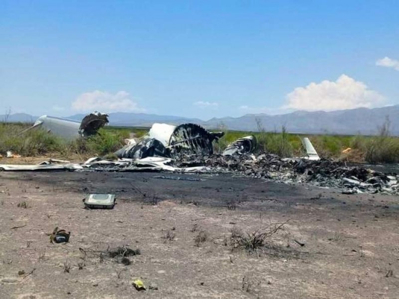 Localizan restos de víctimas del avionazo en Coahuila