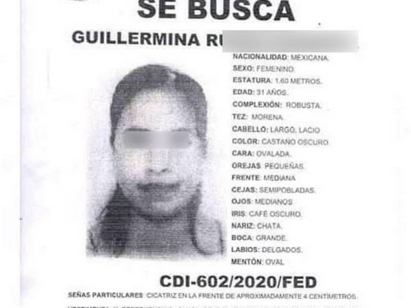 Localizan sin vida a Guillermina, quien fuera reportada como desaparecida