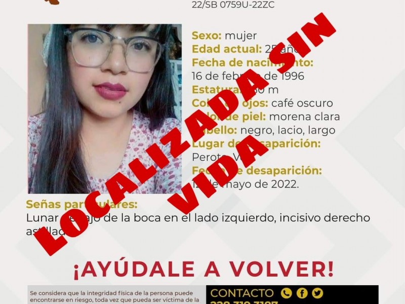 Localizan sin vida a joven desaparecida en Perote