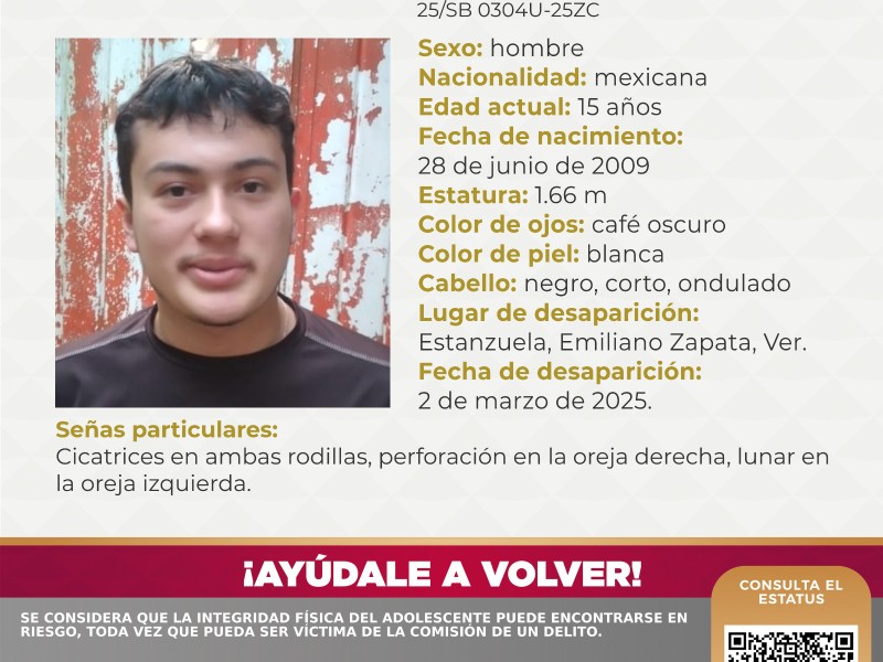 Localizan sin vida a joven desaparecido en La Estanzuela