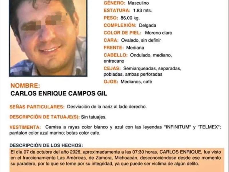Localizan sin vida a trabajador de Telmex reportado como desaparecido