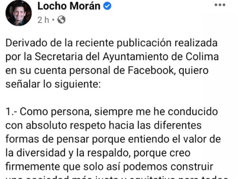 Locho exige a funcionaria ofrecer disculpas públicas por mensaje homofóbico