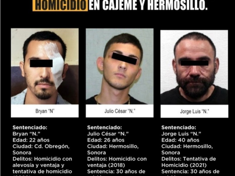 Logra FGJE sentencias por homicidio y tentativa de homicidio