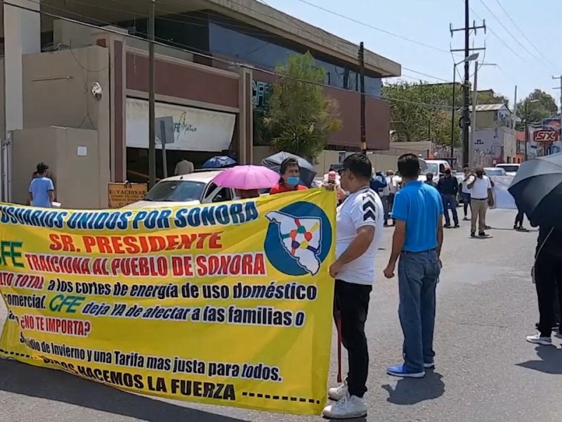 logra Usuarios Unidos por Sonora acuerdos con CFE tras manifestación