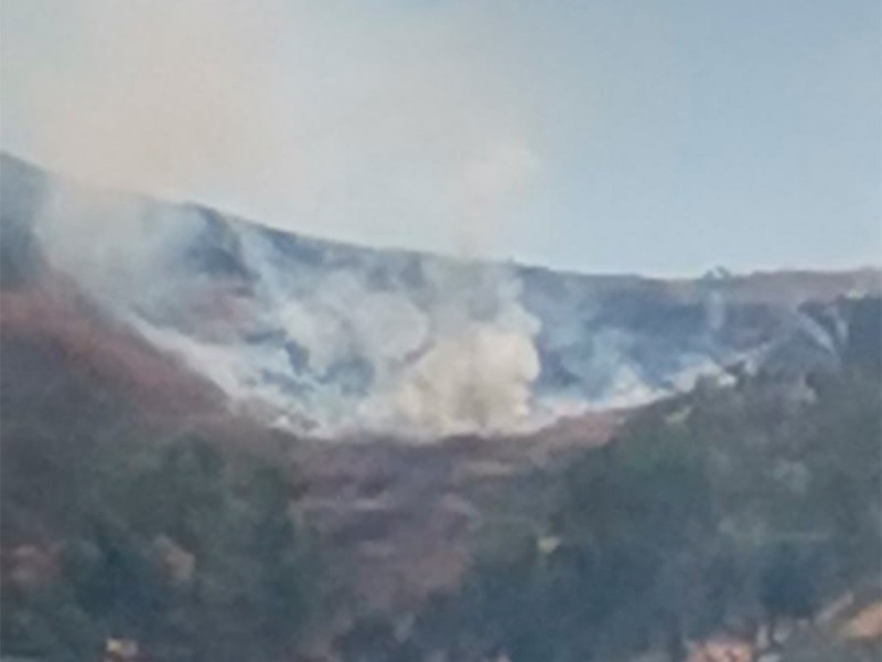 Logran confinar incendio en Monte Alban
