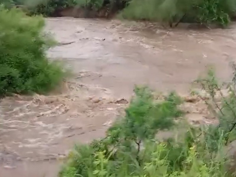 Lorena deja incomunicado a Álamos, se registran lluvias de 125 mm