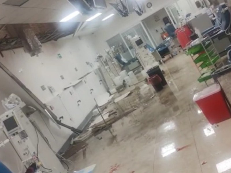 Luego de caída de techo, directivos de clínica se niegan a informar