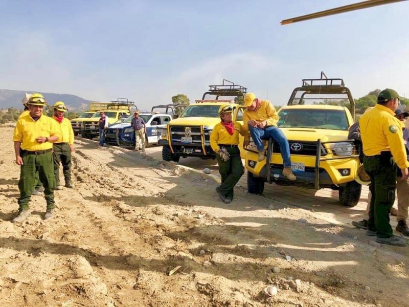 Luego de una semana, controlado incendio forestal en Saltillo Lafragua