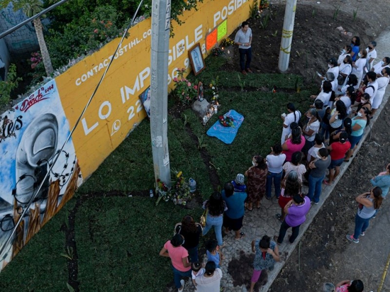 Lugar de accidente de migrantes se convierte en jardín