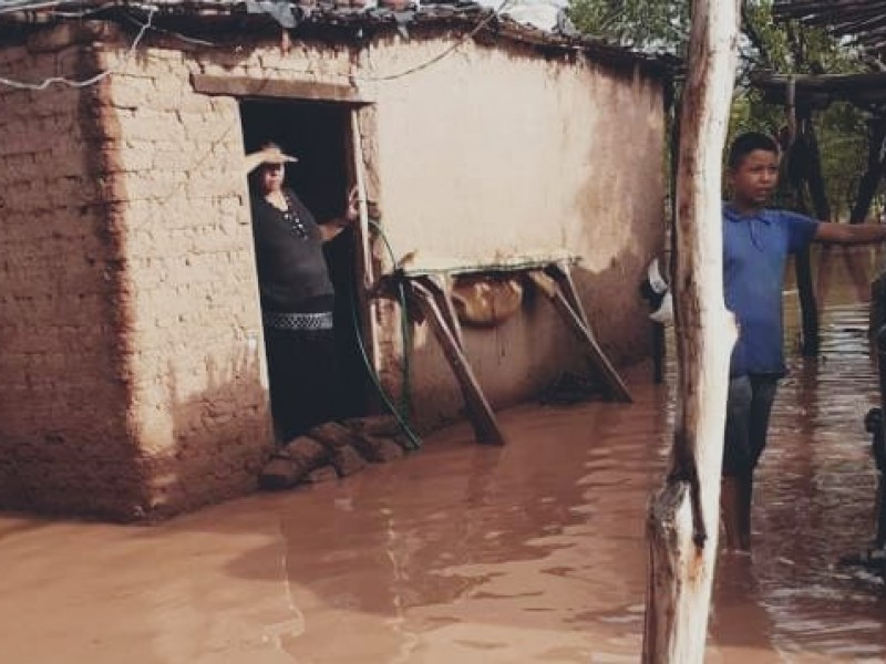 Luvias extraordinarias en comunidades yaquis y zona rural