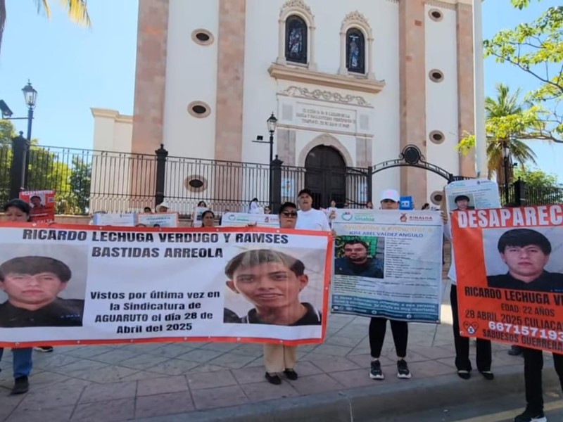 Madres de desaparecidos se manifiestan en catedral a exigir resultados