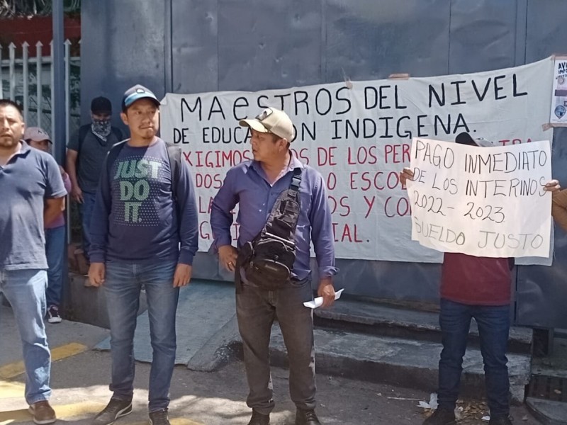 Maestros de Educación Indígena demandan pago de salarios