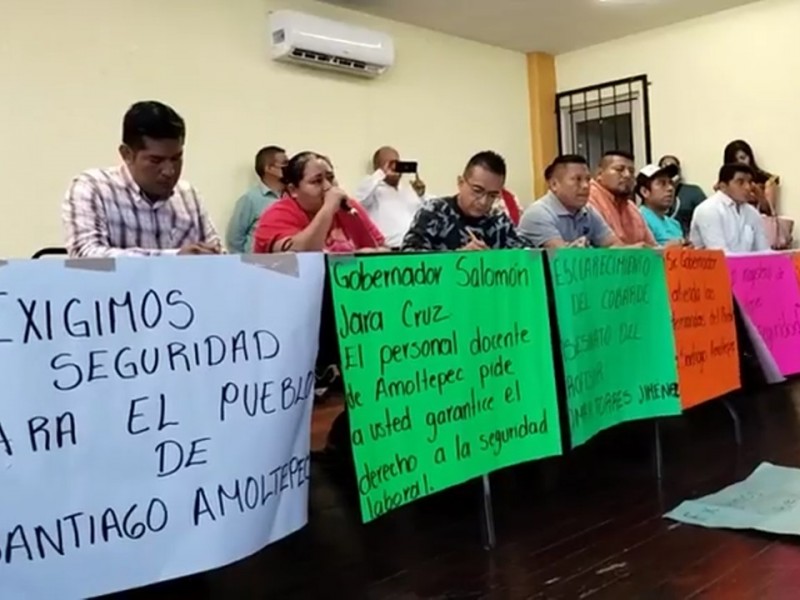 Maestros de Oaxaca marcan su postura ante inseguridad del sector