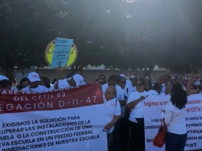 Maestros del SNTE protestaron este 1 de Mayo