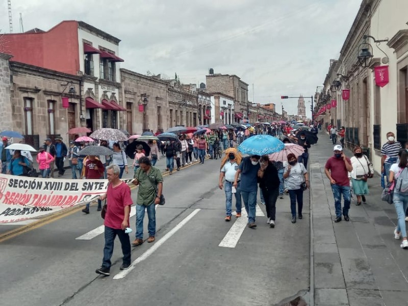 Maestros intensificarán actividades de protesta en Michoacán