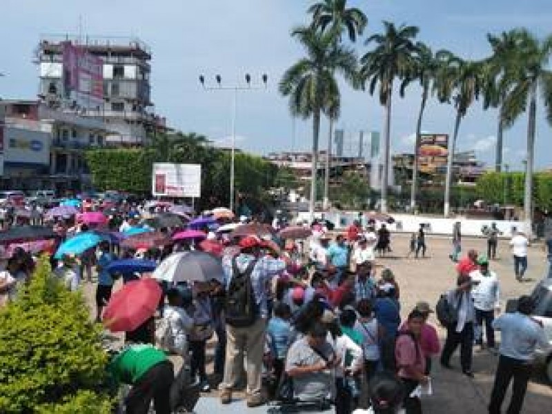 Maestros marchan en Tapachula