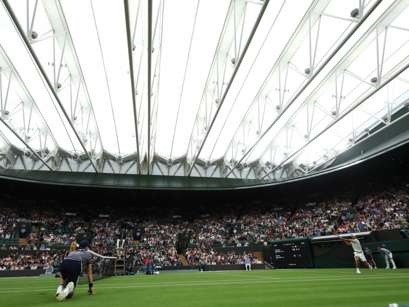 Mal tiempo obliga a cancelar 69 partidos en Wimbledon