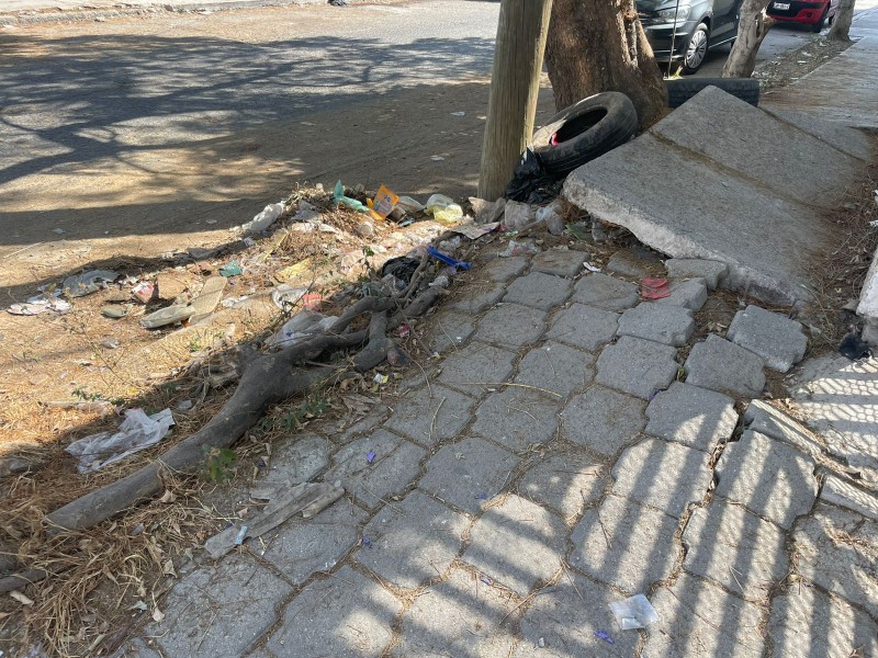 Mala imagen por exceso de basura en bulevar Pradera