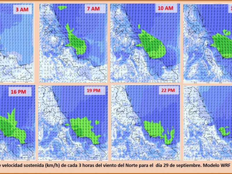 Mañana llega el Frente Frío 4, al Puerto de Veracruz