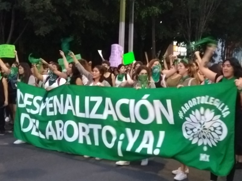 Manifestación a favor del aborto