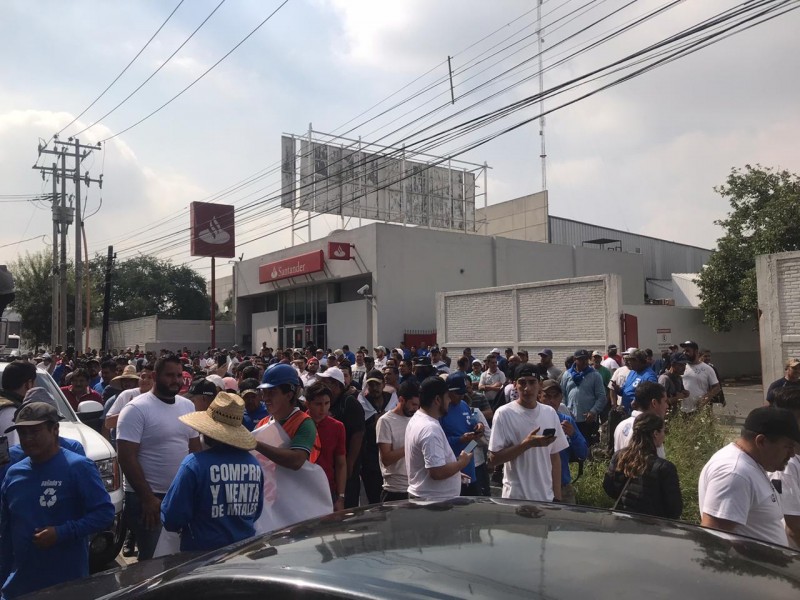 Manifestación de chatarreros