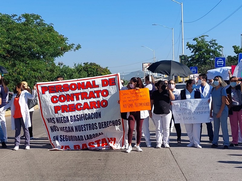 Manifestación de personal del área de la salud, Culiacán