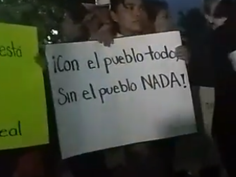 Manifestación en el centro de la ciudad