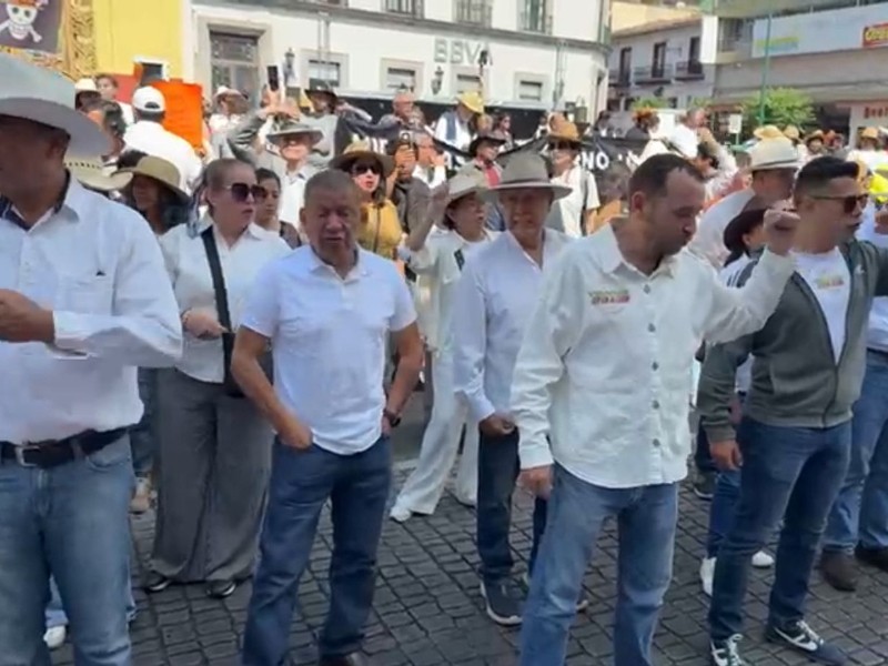 Manifestación en Xalapa contra el actual gobierno de Veracruz