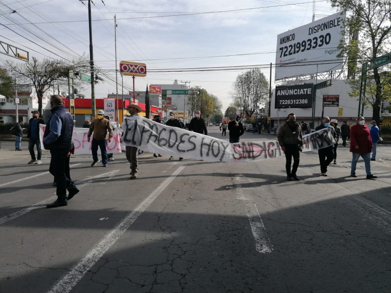 Manifestaciones en Toluca dejan perdidas económicas de 100 millones
