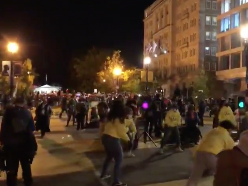 Manifestaciones frente a la Casa Blanca