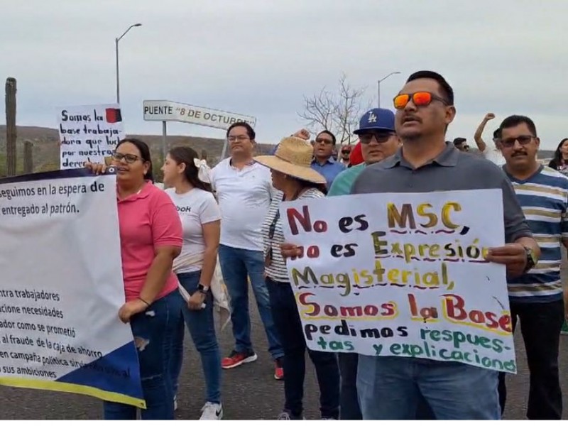 Manifestaciones y paros laborales en BCS, docentes exigen plazas