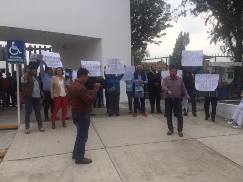 Manifestantes de Casa Blanca en la SEP