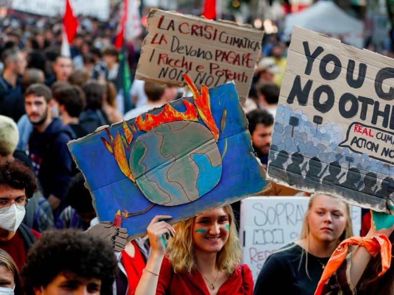 Manifestantes toman calles de Roma en medio de cumbre G20