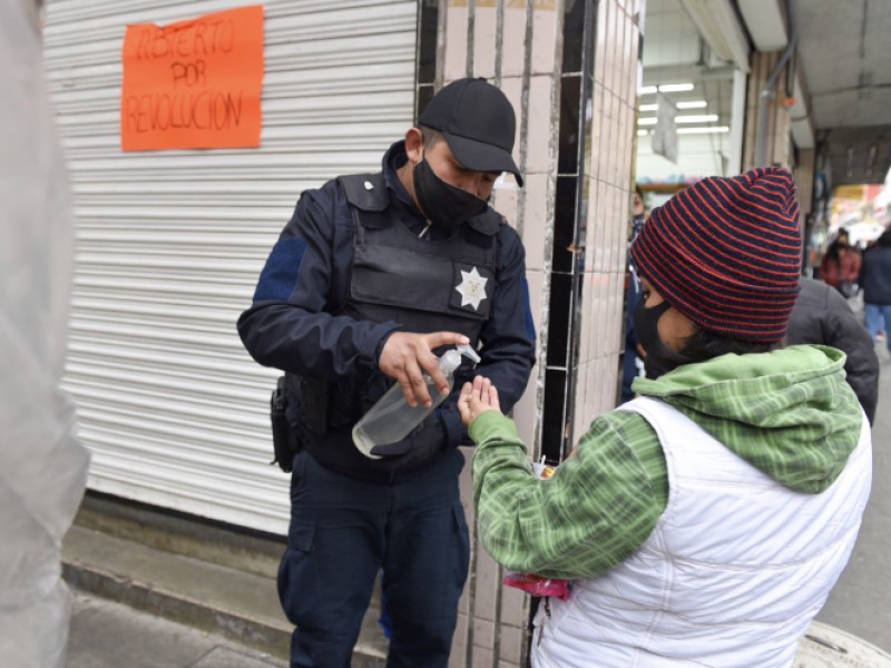 Mantendrán cerco sanitario en el centro de Xalapa