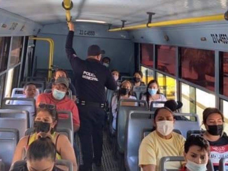 Mantendrán operativo de seguridad en camiones de transporte público