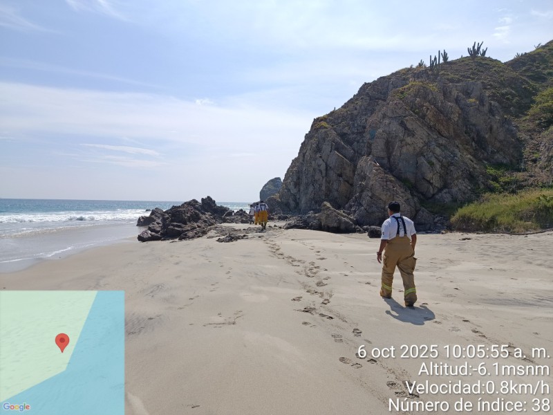 Mantiene Protección Civil búsqueda de joven desaparecido en playa de Salina Cruz