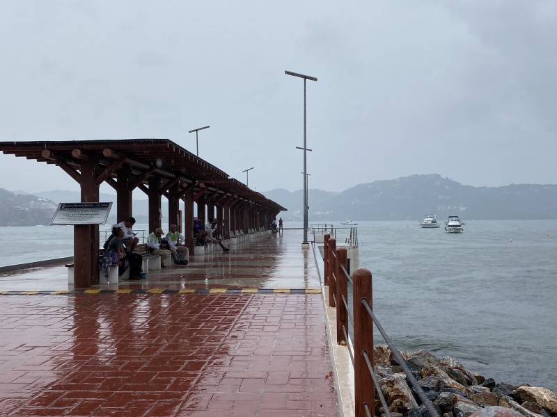 Mantienen cerrado puerto a la navegación en Zihuatanejo